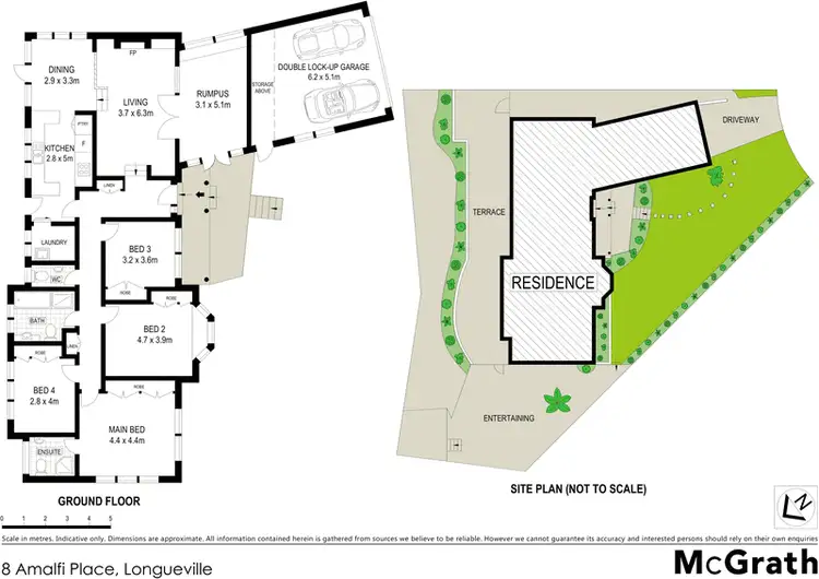 Floorplan of Homely house listing, 8 Amalfi Place, Longueville NSW 2066