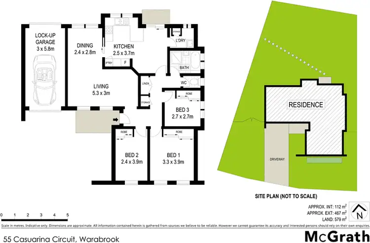 Floorplan of Homely house listing, 55 Casuarina Circuit, Warabrook NSW 2304