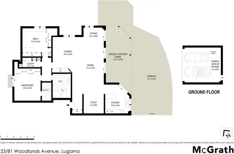 Floorplan of Homely apartment listing, 23/81 Woodlands Avenue, Lugarno NSW 2210