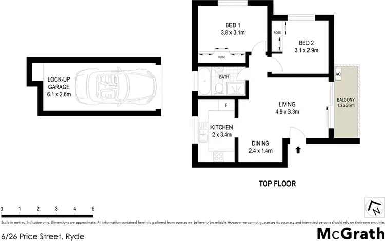 Floorplan of Homely apartment listing, 6/26 Price Street, Ryde NSW 2112