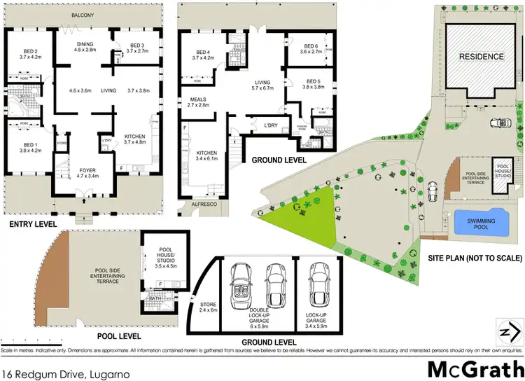 Floorplan of Homely house listing, 16 Redgum Drive, Lugarno NSW 2210