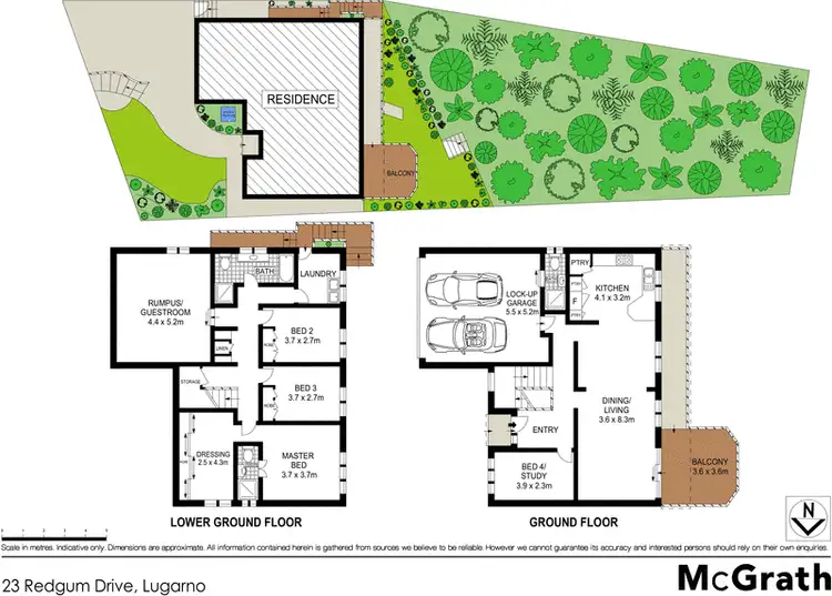 Floorplan of Homely house listing, 23 Redgum Drive, Lugarno NSW 2210
