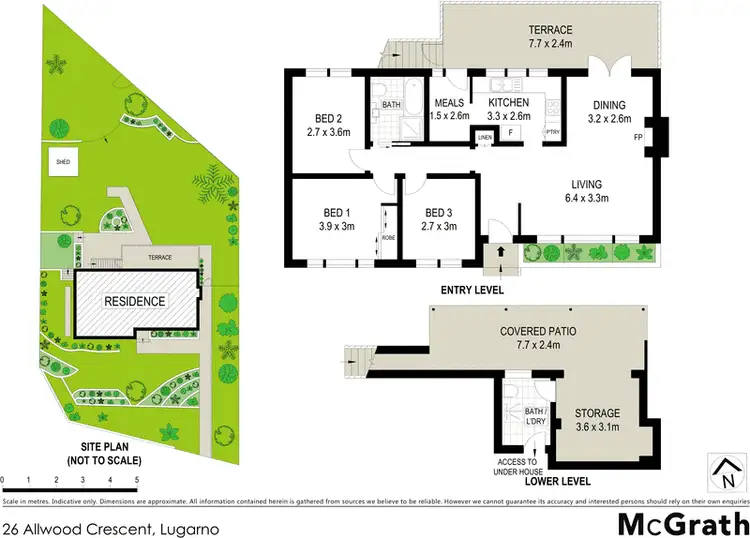 Floorplan of Homely house listing, 26 Allwood Crescent, Lugarno NSW 2210
