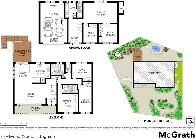 Floorplan of Homely house listing, 40 Allwood Crescent, Lugarno NSW 2210