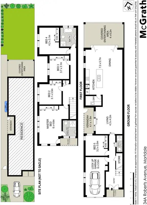 Floorplan of Homely house listing, 34A Roberts Avenue, Mortdale NSW 2223