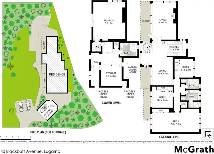 Floorplan of Homely house listing, 40 Blackbutt Avenue, Lugarno NSW 2210