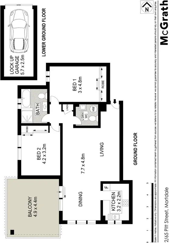 Floorplan of Homely apartment listing, 2/65 Pitt Street, Mortdale NSW 2223