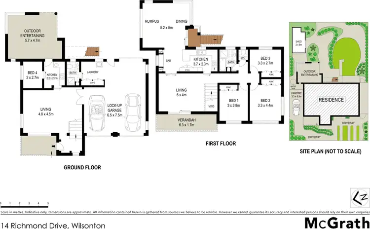 Floorplan of Homely house listing, 14 Richmond Drive, Wilsonton QLD 4350