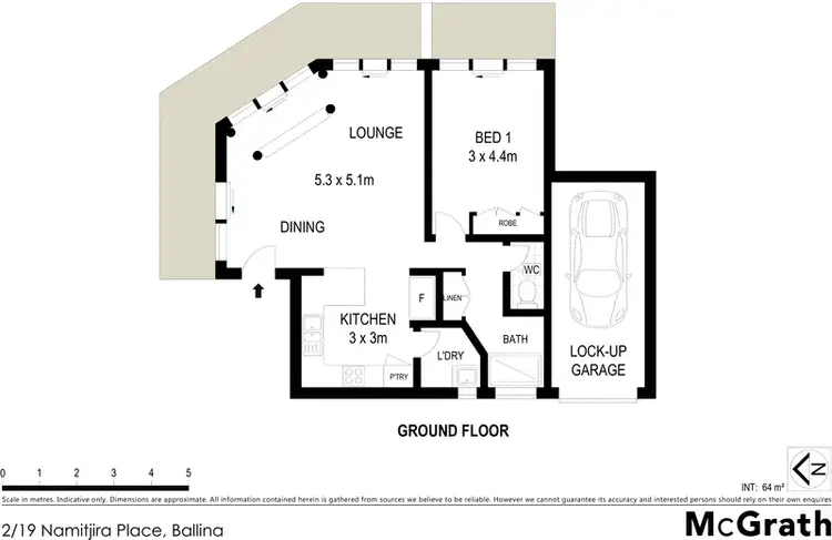Floorplan of Homely apartment listing, 2/19 Namitjira Place, Ballina NSW 2478
