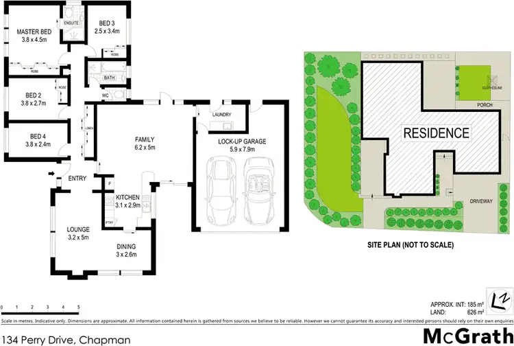 Floorplan of Homely house listing, 134 Perry Drive, Chapman ACT 2611