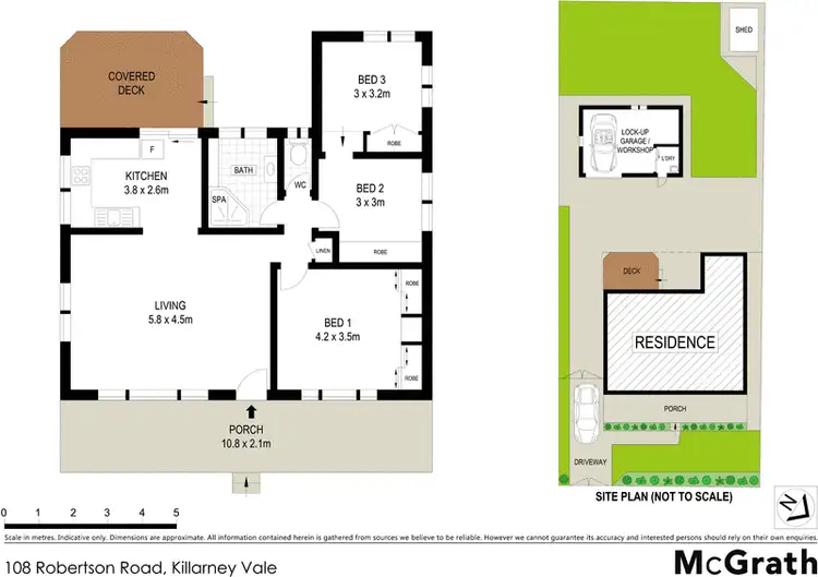 Floorplan of Homely house listing, 108 Robertson Road, Killarney Vale NSW 2261