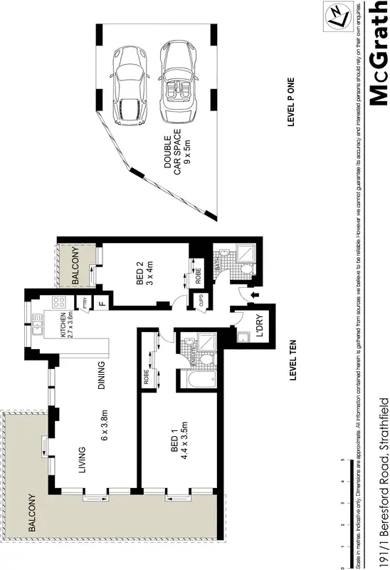 Floorplan of Homely apartment listing, 191/1 Beresford Road, Strathfield NSW 2135