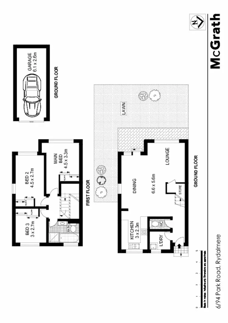 Floorplan of Homely townhouse listing, 6/94 Park Road, Rydalmere NSW 2116