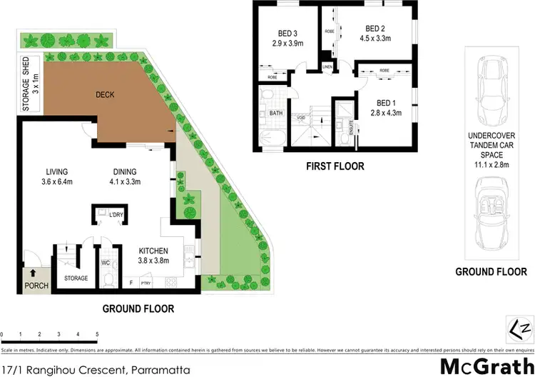 Floorplan of Homely townhouse listing, 17/1 Rangihou Crescent, Parramatta NSW 2150