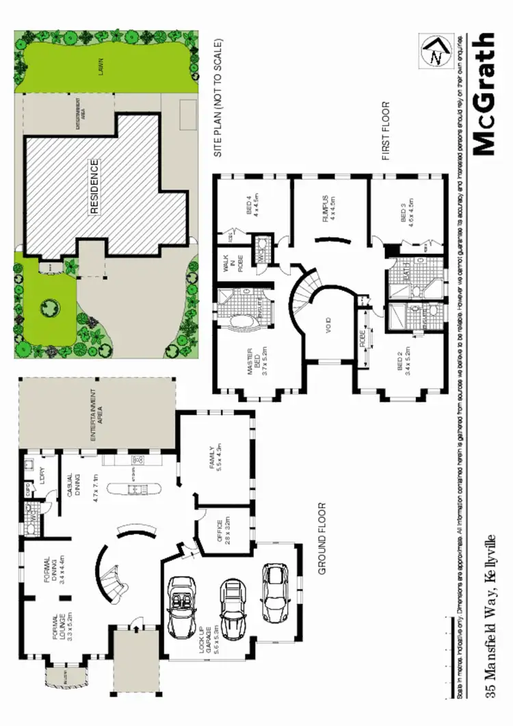 Floorplan of Homely house listing, 35 Mansfield Way, Kellyville NSW 2155