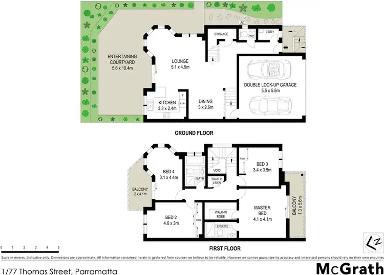 Floorplan of Homely townhouse listing, 1/77 Thomas Street, Parramatta NSW 2150