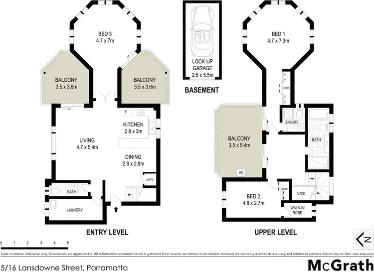 Floorplan of Homely apartment listing, 5/16 Lansdowne Street, Parramatta NSW 2150