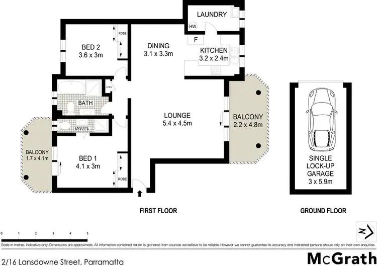 Floorplan of Homely apartment listing, 2/16 Lansdowne Street, Parramatta NSW 2150