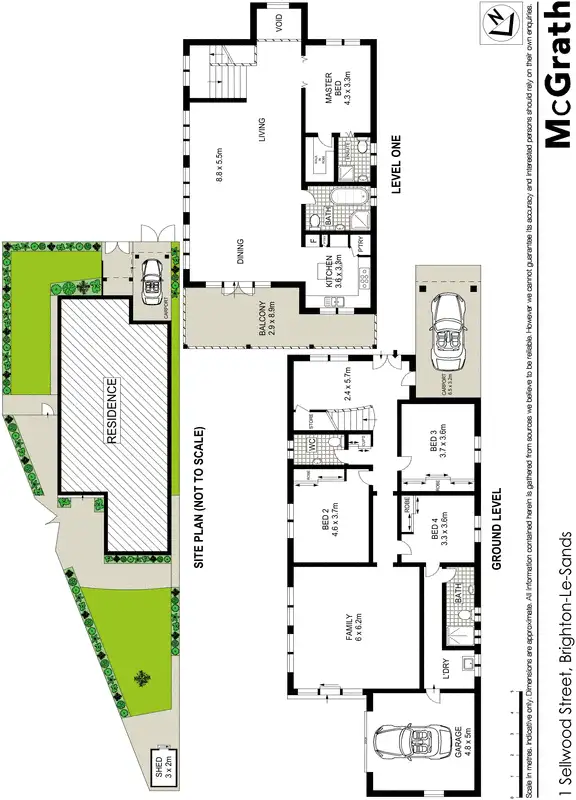 Floorplan of Homely house listing, 1 Sellwood Street, Brighton-le-sands NSW 2216