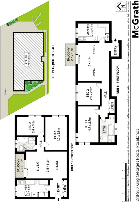 Floorplan of Homely apartment listing, 278-280 King Georges Road, Roselands NSW 2196