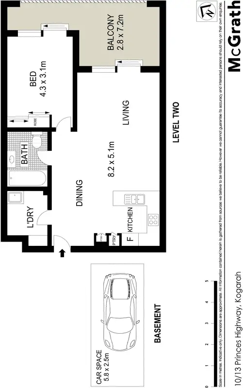 Floorplan of Homely apartment listing, 10/13 Princes Highway, Kogarah NSW 2217