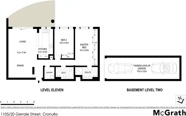 Floorplan of Homely apartment listing, 1105/20 Gerrale Street, Cronulla NSW 2230