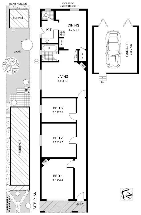 Floorplan of Homely house listing, 21 Ashton Street, Queens Park NSW 2022
