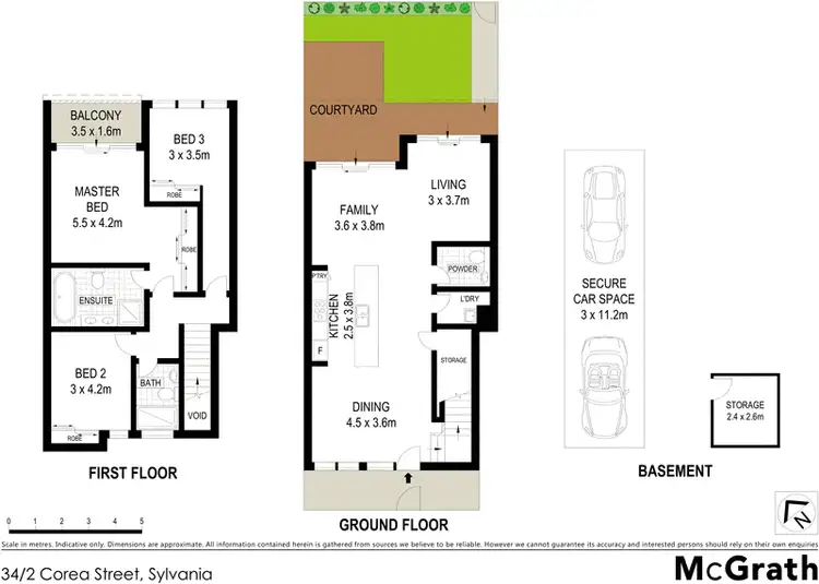Floorplan of Homely townhouse listing, 34/2 Corea Street, Sylvania NSW 2224