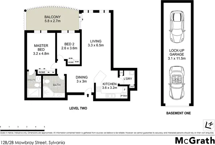 Floorplan of Homely apartment listing, 12B/2B Mowbray Street, Sylvania NSW 2224