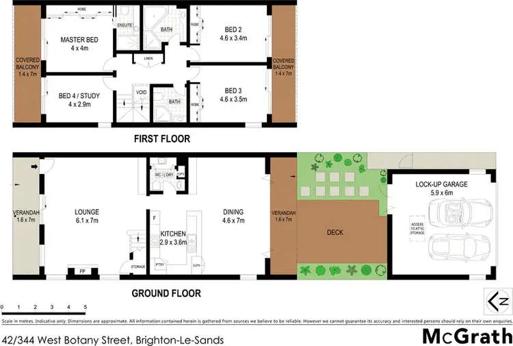 Floorplan of Homely townhouse listing, 42/344 West Botany Street, Brighton-le-sands NSW 2216