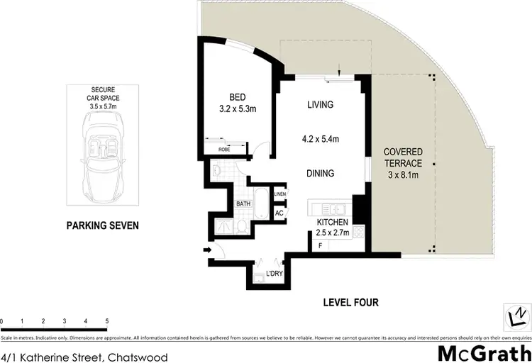 Floorplan of Homely apartment listing, 4/1 Katherine Street, Chatswood NSW 2067