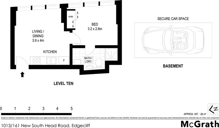 Floorplan of Homely apartment listing, 1013/161 New South Head Road, Edgecliff NSW 2027