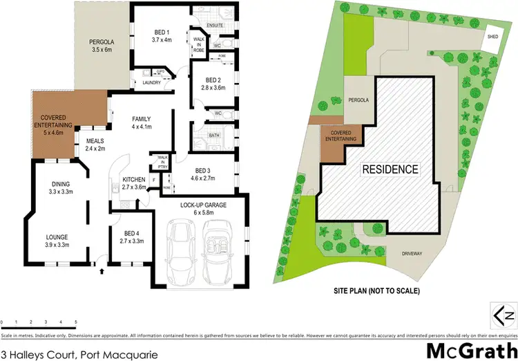 Floorplan of Homely house listing, 3 Halleys Court, Port Macquarie NSW 2444