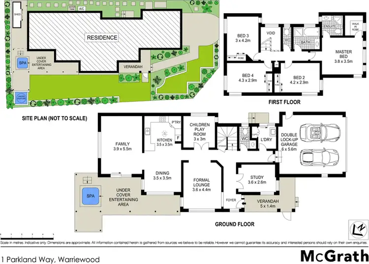 Floorplan of Homely house listing, 1 Parkland Way, Warriewood NSW 2102