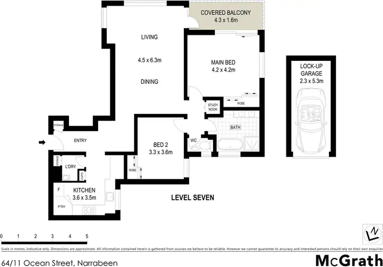 Floorplan of Homely apartment listing, 64/11 Ocean Street, Narrabeen NSW 2101