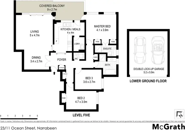 Floorplan of Homely apartment listing, 23/11 Ocean Street, Narrabeen NSW 2101