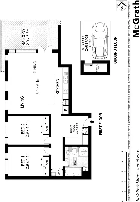 Floorplan of Homely apartment listing, 8/62 Park Street, Narrabeen NSW 2101