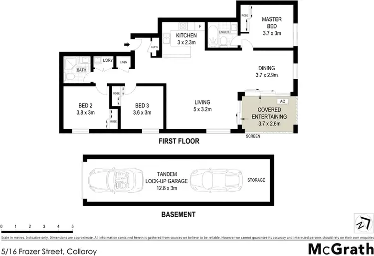 Floorplan of Homely apartment listing, 5/16 Frazer Street, Collaroy NSW 2097