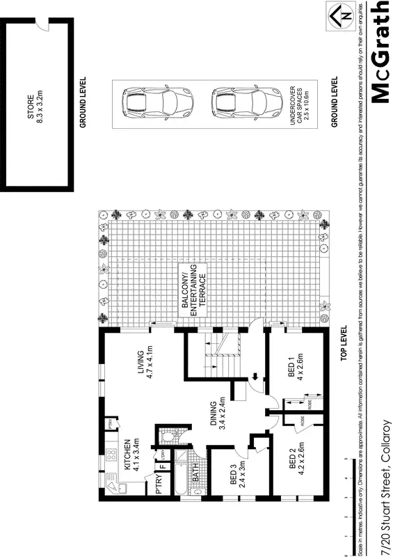 Floorplan of Homely apartment listing, 7/20 Stuart Street, Collaroy NSW 2097