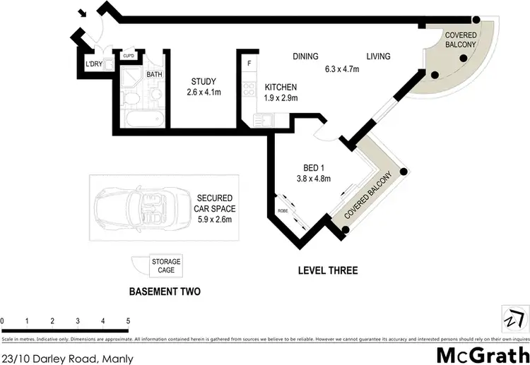 Floorplan of Homely apartment listing, 23/10 Darley Road, Manly NSW 2095