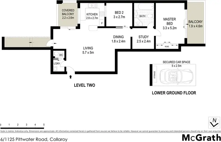Floorplan of Homely apartment listing, 6/1125 Pittwater Road, Collaroy NSW 2097