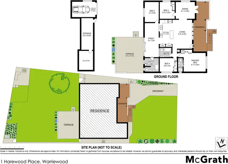Floorplan of Homely house listing, 1 Harewood Place, Warriewood NSW 2102