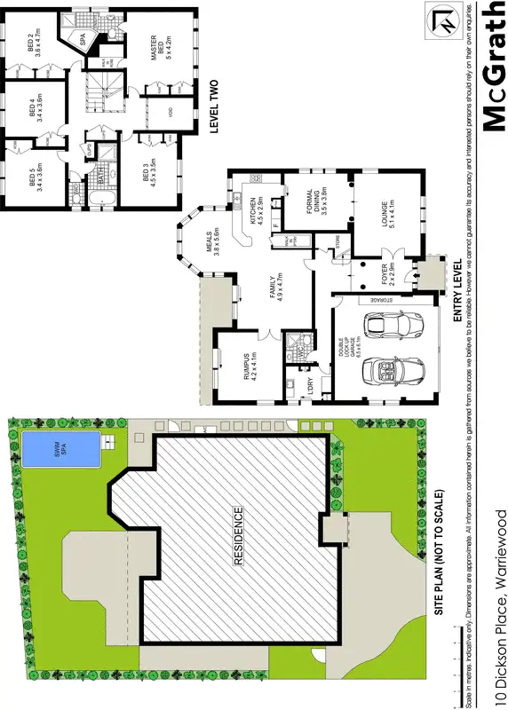 Floorplan of Homely house listing, 10 Dickson Place, Warriewood NSW 2102