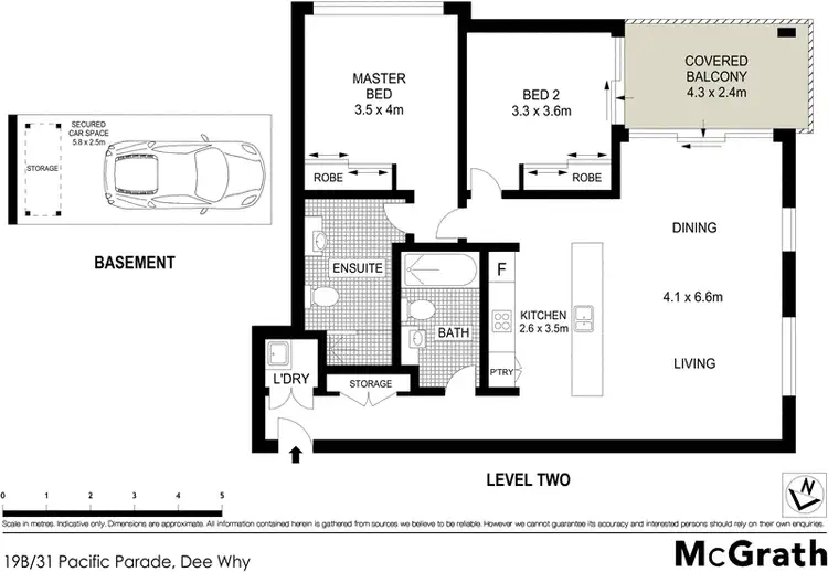 Floorplan of Homely apartment listing, 19B/31 Pacific Parade, Dee Why NSW 2099