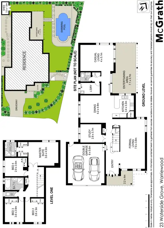 Floorplan of Homely house listing, 23 Waterside Grove, Warriewood NSW 2102