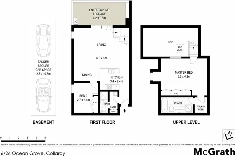 Floorplan of Homely apartment listing, 6/26 Ocean Grove, Collaroy NSW 2097