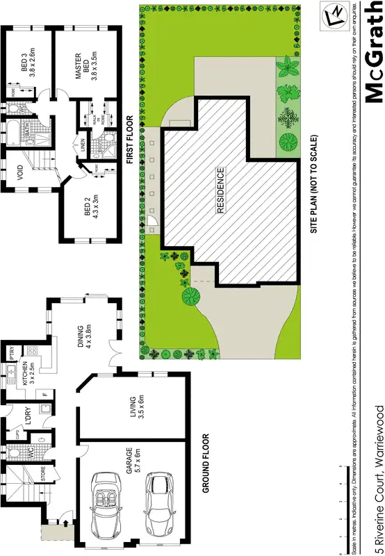 Floorplan of Homely townhouse listing, 5 Riverine Court, Warriewood NSW 2102