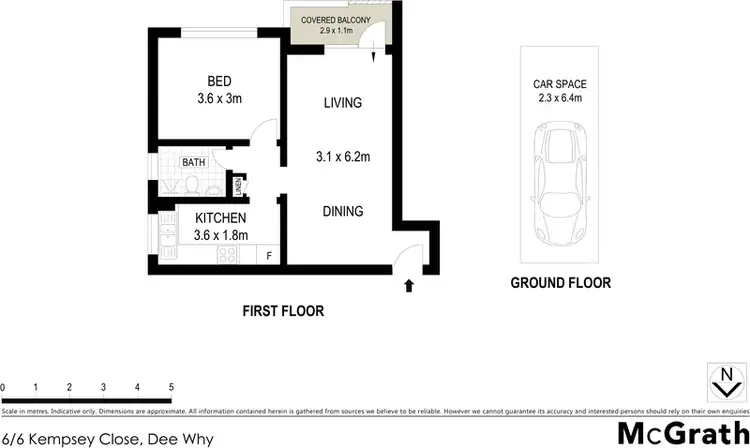 Floorplan of Homely apartment listing, 6/6 Kempsey Close, Dee Why NSW 2099