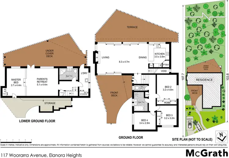 Floorplan of Homely house listing, 117 Woorarra Avenue, Elanora Heights NSW 2101