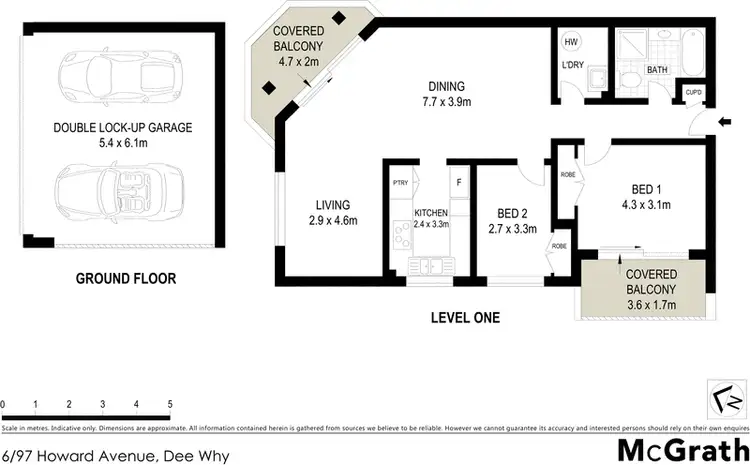 Floorplan of Homely apartment listing, 6/97 Howard Avenue, Dee Why NSW 2099